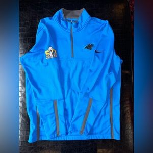 Men’s Nike Golf Standard Fit Therma Fit size Medium Super Bowl 50 Panthers.